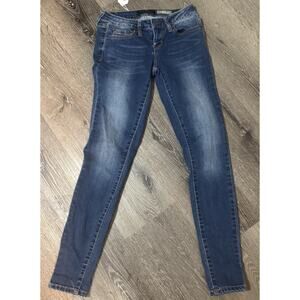 Aeropostale Jeans Womens Sz 0 High Waisted Jegging Medium Wash Stretch Pockets